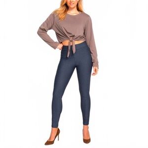 Honeylove EverReady pant stormy blue size Large Denim Leggings